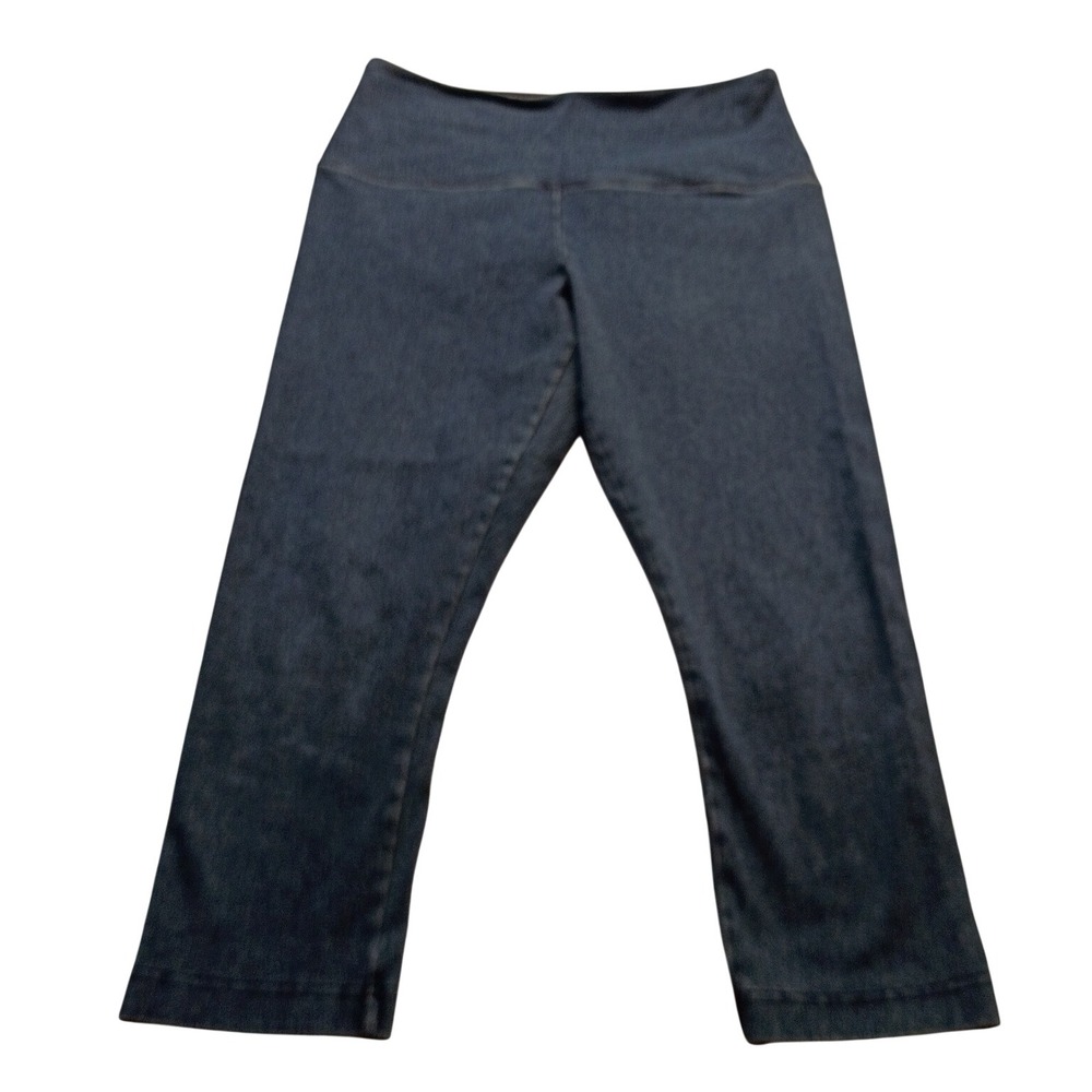 Lysse Denim Leggings Women's High Waist Stretch Pull On Pants M Blue Casual Chic